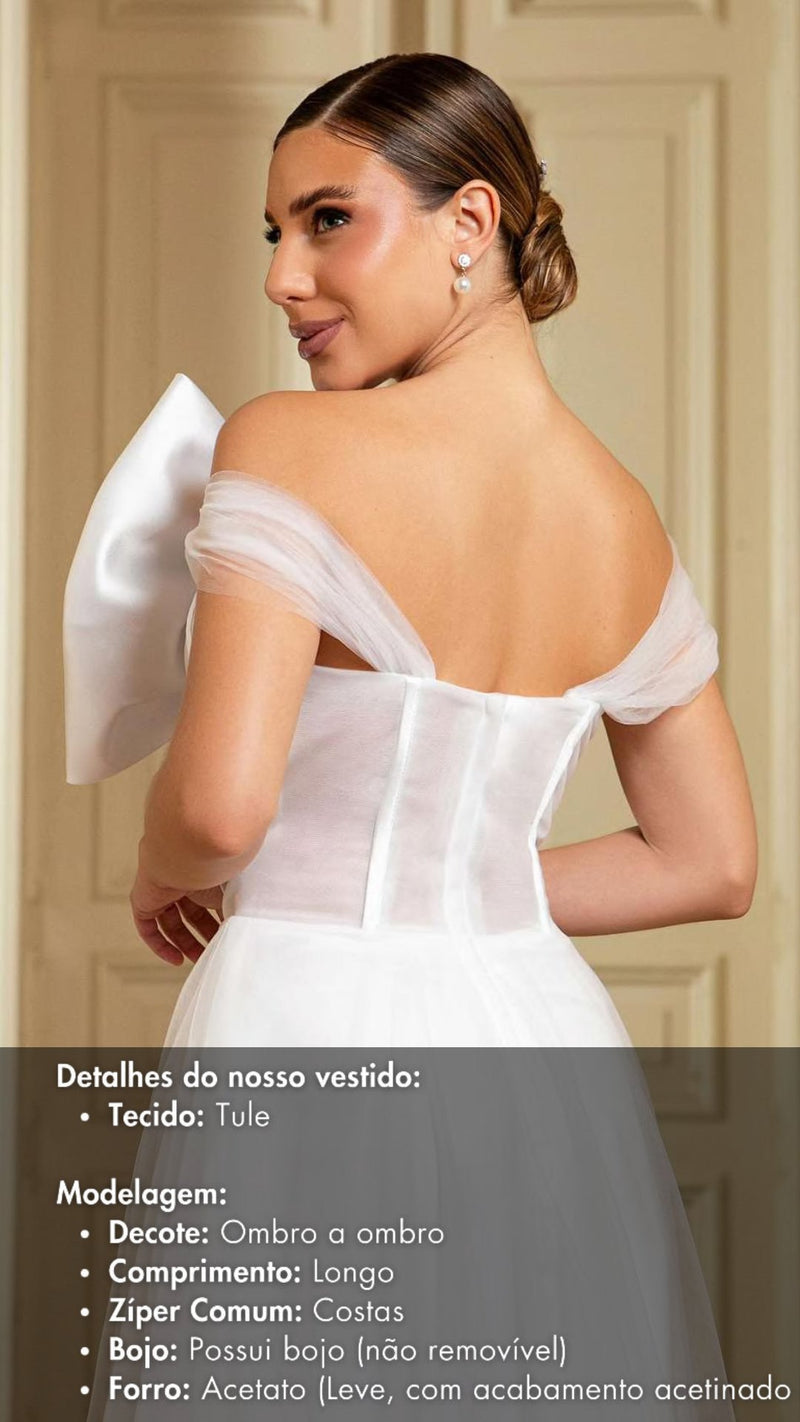 Vestido de Noiva Modelo Poliane - Cecilia Dresses