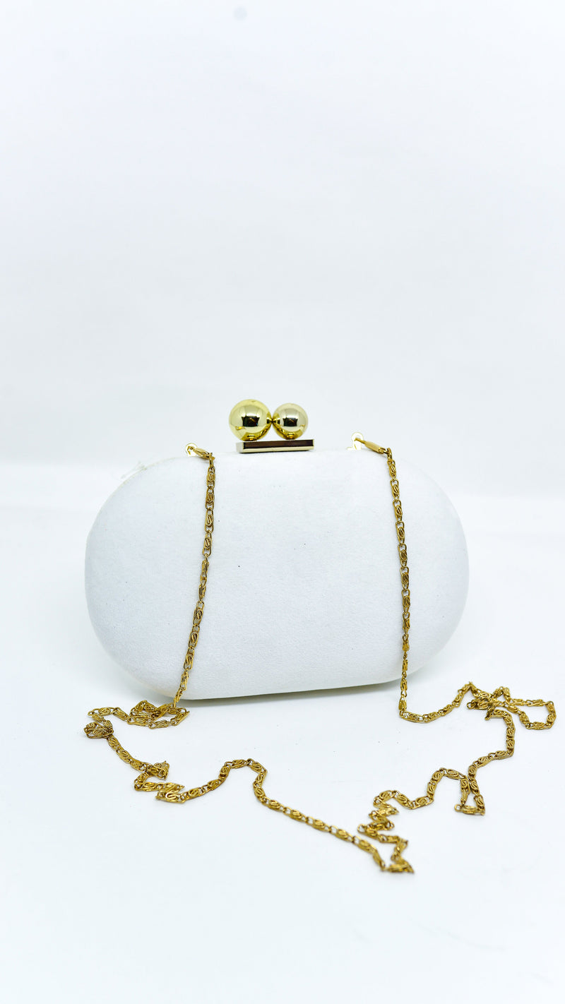 Bolsinha de Festa Clutch Modelo Snow Bride - Cecilia Dress