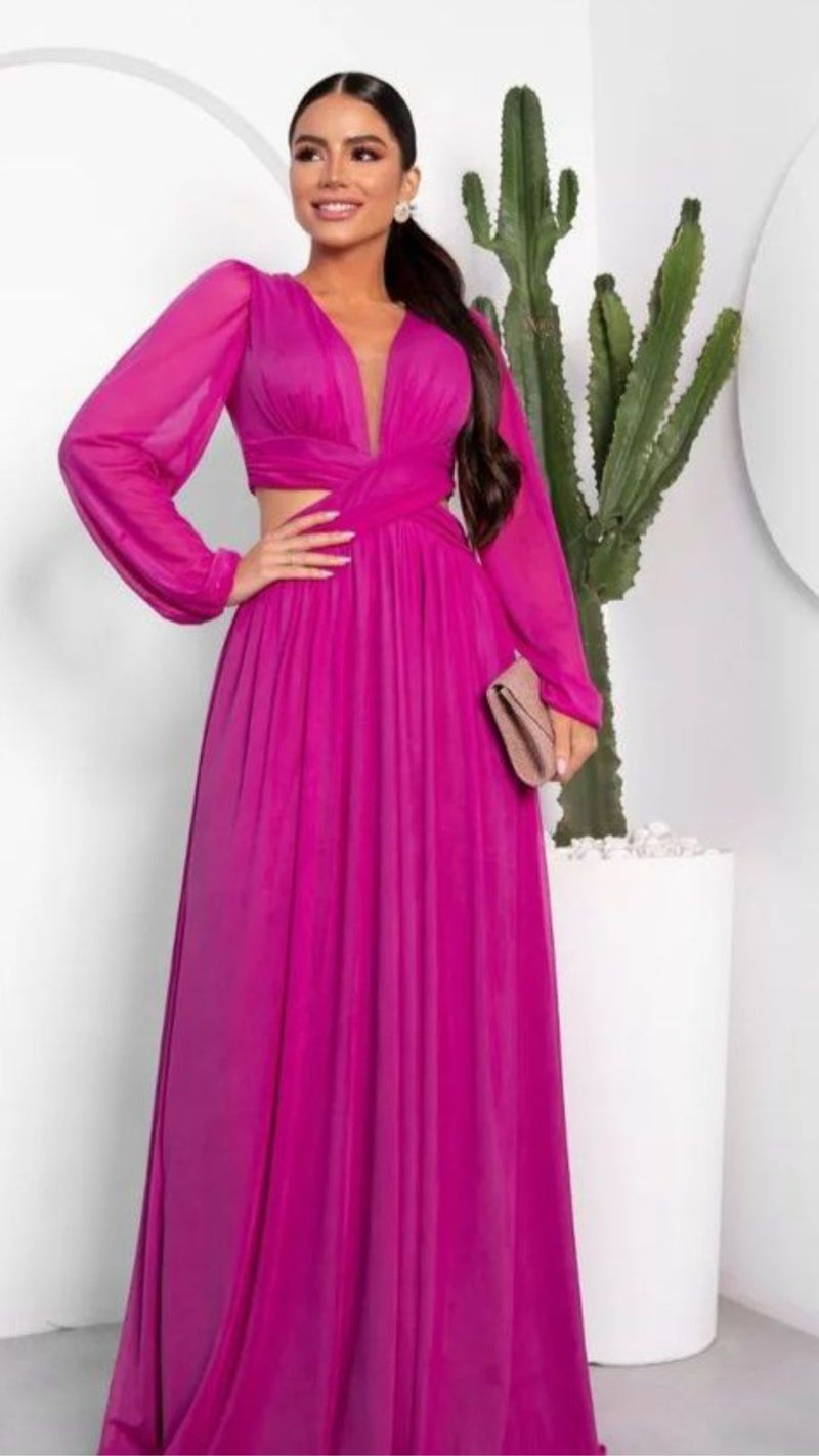 Vestido Modelo Martina Long Sleeve - Cecilia Dress