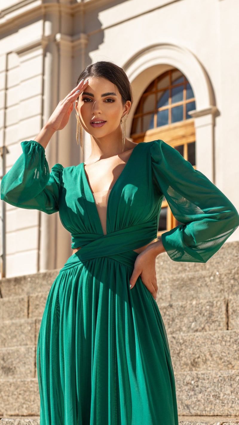 Vestido Modelo Martina Long Sleeve - Cecilia Dress