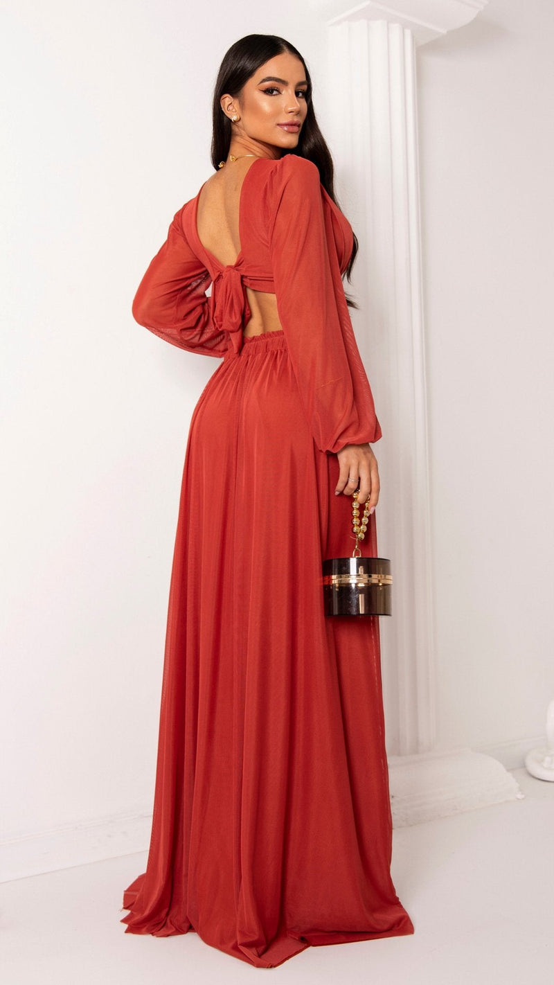 Vestido Modelo Martina Long Sleeve - Cecilia Dress