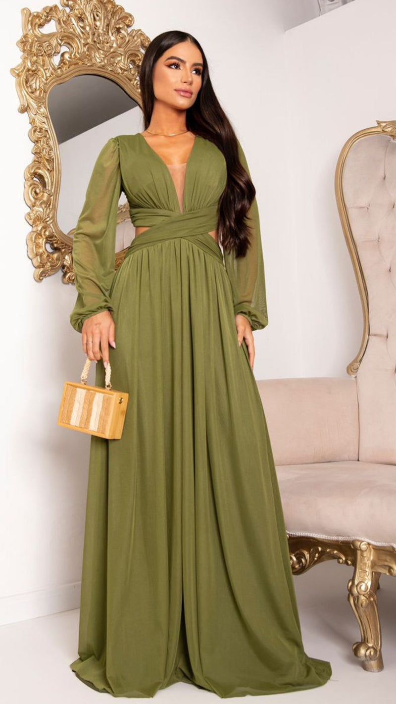 Vestido Modelo Martina Long Sleeve - Cecilia Dress