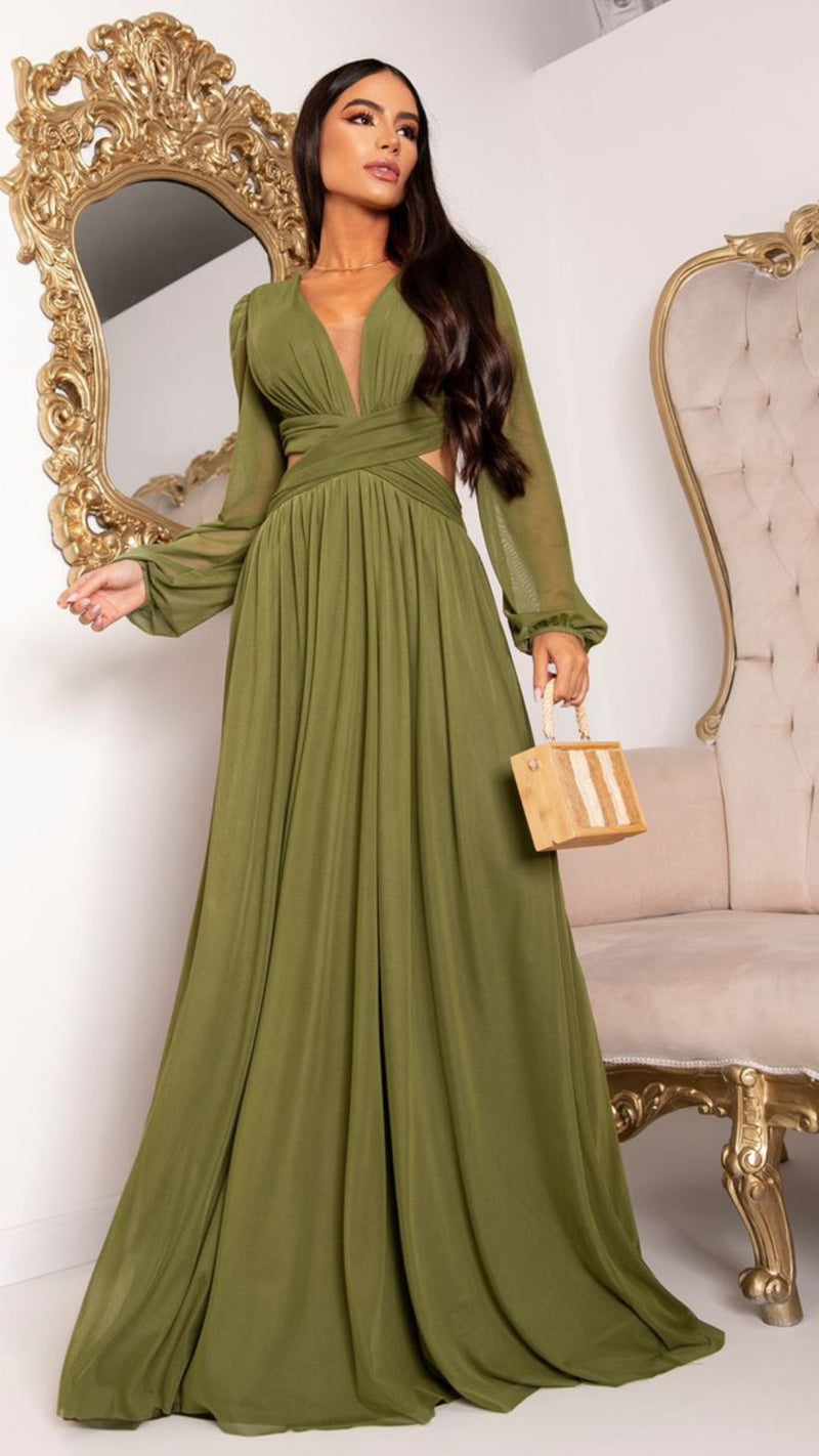 Vestido Modelo Martina Long Sleeve - Cecilia Dress